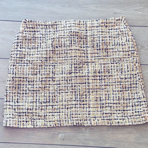Loft Shimmer Tweed Pocket Skirt - Size 14 - Picture 2 of 4